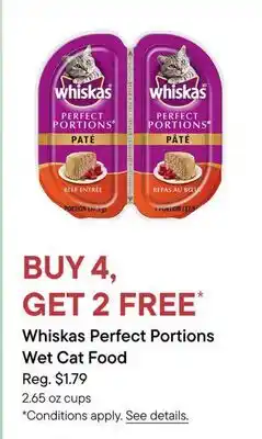 Petvalu Whiskas Perfect Portions Wet Cat Food offer