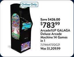 Walmart Arcade1UP GALAGA Deluxe Arcade Machine 14 Games in 1 offer