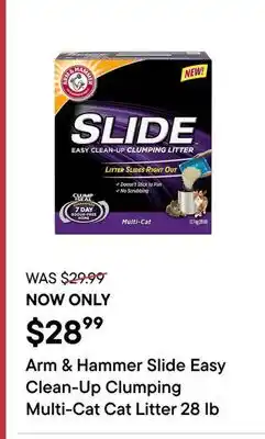 Petvalu Arm & Hammer Slide Easy Clean-Up Clumping Multi-Cat Cat Litter offer