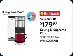 Walmart Keurig K-Supreme Plus offer