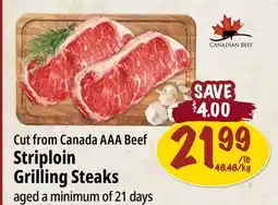 Farm Boy Striploin Grilling Steaks offer