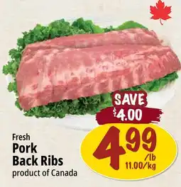 Farm Boy Fresh Pork Back Ribs offer
