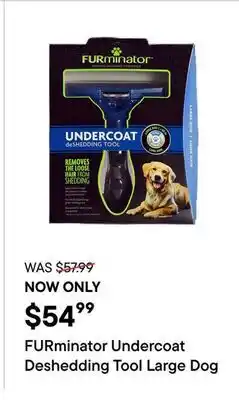 Petvalu FURminator Undercoat Deshedding Tool Large Dog offer