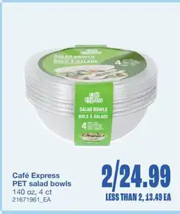 Wholesale Club PET SALAD BOWLS, 140 oz, 4 ct offer