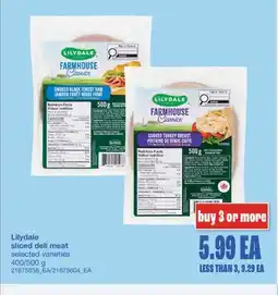 Wholesale Club sliced deli meat, 400/500 g offer