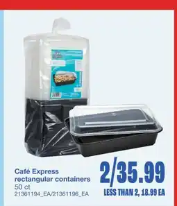 Wholesale Club RECTANGULAR CONTAINERS, 50 CT offer
