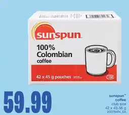 Wholesale Club coffee, 42 x 43-56 g offer