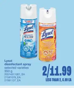 Wholesale Club disinfectant spray, 350 g offer