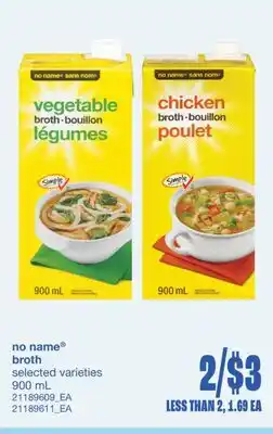 Wholesale Club NO NAME BROTH, 900 mL offer