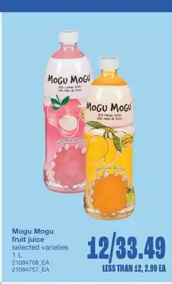 Wholesale Club fruit juice, 1 L offer