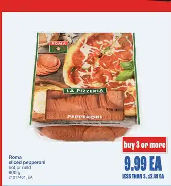 Wholesale Club sliced pepperoni, 900 g offer