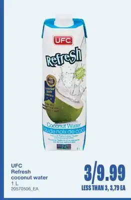Wholesale Club Refresh coconut water, 1 L offer