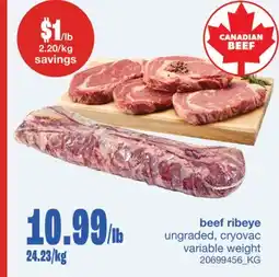 Wholesale Club BEEF RIBEYE offer