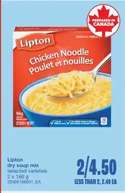 Wholesale Club DRY SOUP MIX, 2 X 166 G offer