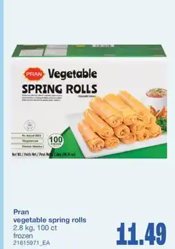 Wholesale Club VEGETABLE SPRING ROLLS, 2.8 KG, 100 CT offer