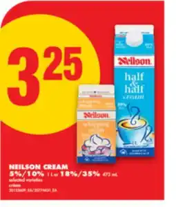 No Frills NEILSON CREAM, 5%/10% 1 L or 18%/35% 473 mL offer