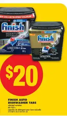 No Frills FINISH AUTO DISHWASHER TABS, 60-105's offer