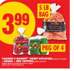 No Frills FARMER'S MARKET SWEET POTATOES GREEN or RED offer