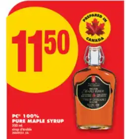No Frills PC 100% PURE MAPLE SYRUP, 500 mL offer