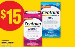 No Frills CENTRUM MULTIVITAMINS offer