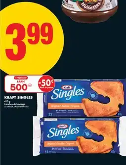 No Frills KRAFT SINGLES, 410 g offer