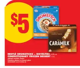 No Frills NESTLÉ DRUMSTICKS OR NOVELTIES, 4-10'S OR CONFECTIONARY FROZEN DESSERT, 1.5 L offer
