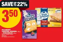No Frills PILLSBURY TOASTER STRUDEL, 326 g or SCRAMBLES, 204 g offer