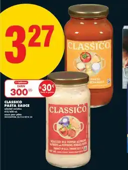 No Frills CLASSICO PASTA SAUCE selected varieties 410/600 mL offer