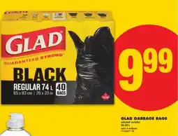 No Frills GLAD GARBAGE BAGS, 20-40's offer