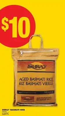 No Frills SURAJ BASMATI RICE, 3.63 kg offer