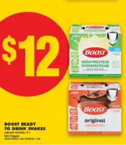 No Frills BOOST READY TO DRINK SHAKES, 6' s offer