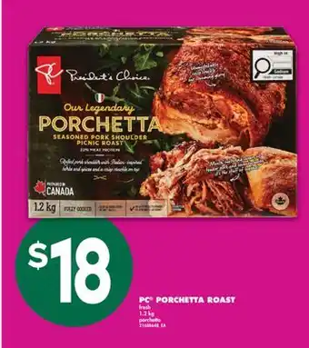 No Frills PC PORCHETTA ROAST, 1.2 kg offer