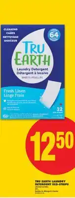 No Frills TRU EARTH LAUNDRY DETERGENT ECO-STRIPS, 32's offer