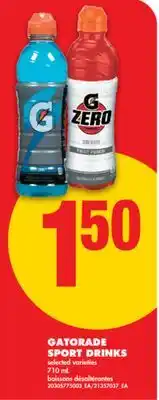 No Frills GATORADE SPORT DRINKS, 710 mL offer