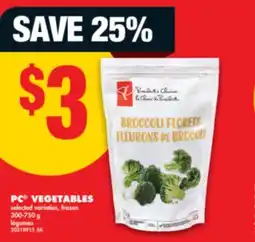 No Frills PC VEGETABLES, 300-750 g offer