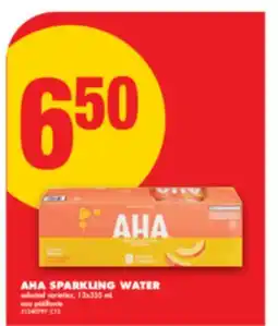 No Frills AHA SPARKLING WATER, 12x355 mL offer