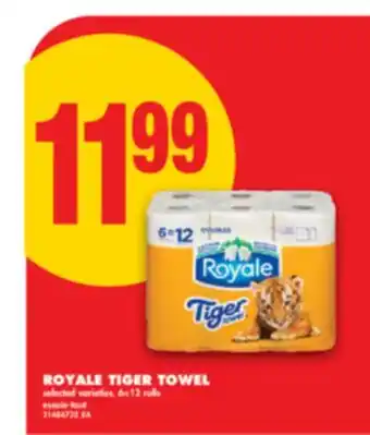 No Frills ROYALE TIGER TOWEL offer