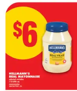 No Frills HELLMANN'S REAL MAYONNAISE, 710-890 mL offer