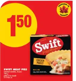 No Frills SWIFT MEAT PIES, 190 g offer