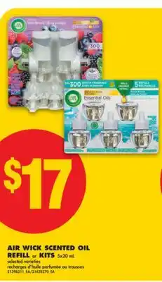No Frills AIR WICK SCENTED OIL REFILL OR KITS, 5x20 mL offer