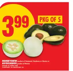 No Frills HONEYDEW OR AVOCADOS, PKG OF 5 offer