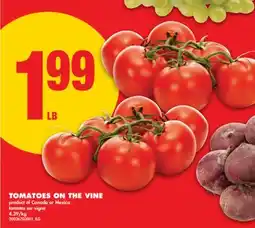 No Frills TOMATOES ON THE VINE offer