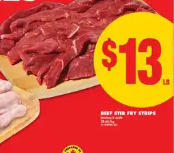 No Frills BEEF STIR FRY STRIPS offer
