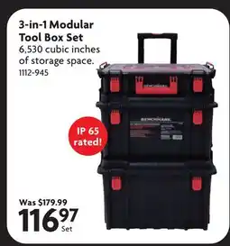 Home Hardware 3-in-1 Modular Tool Box Set offer