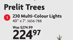 Home Hardware 230 Multi-Colour Lights Prelit Trees offer
