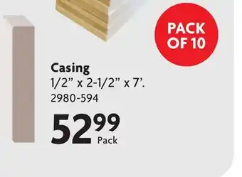 Home Hardware Casing offer
