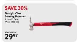 Home Hardware Straight Claw Framing Hammer offer