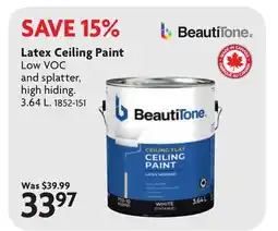 Home Hardware Latex Ceiling Paint offer