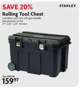 Home Hardware Rolling Tool Chest offer