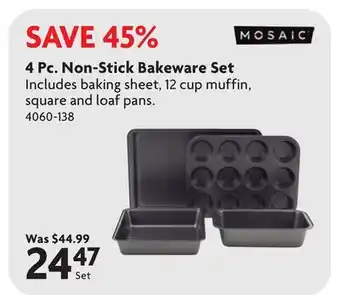Home Hardware 4 Pc. Non-Stick Bakeware Set offer